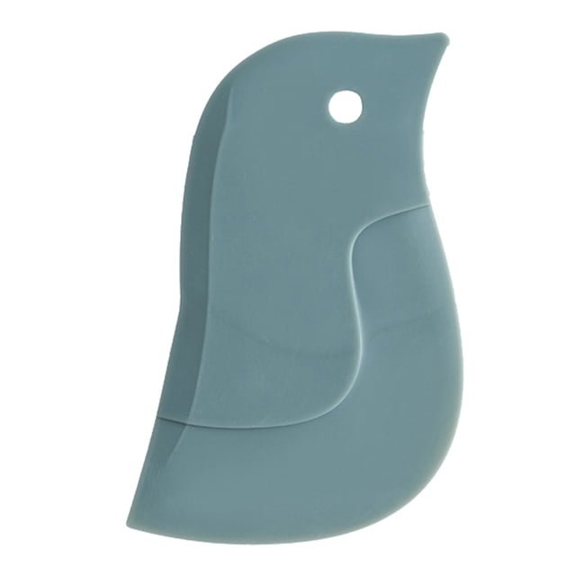 Penguin Shaped Soft Scraper For Home Kitchen Use: A Handy Tool For Scraping Oil Stains Off Oil Boards And For Baking Tasks. Its Soft Design Allows For Precise