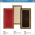 thumbnail image 6 of Minuteman International Rectangular Contemporary Wool Fireplace Hearth Rug, 6 of 6
