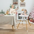 thumbnail image 3 of Infans 4-in-1 Infant Feeding Chair Convertible High Baby Chair w/Adjustable Tray Grey, 3 of 7