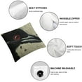 thumbnail image 6 of nygtbtfer Artist-Designed Loon Hand-Hooked Wool Decorative Petite Throw Pillow - Wildlife Pillow for Couches & Beds - Easy Care Low Maintenance - Nature & Wilderness Bird Pillow White, 6 of 7