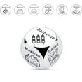 thumbnail image 2 of E Multi Sided Metal Decision Dice Game Food Choice Maker Random Selector Party Entertainment Group Activity Tool, 2 of 2