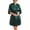 Dark Green, variant on Women's Satin Robe Soft Pjs Bride House Silky Comfy Fancy Valentines Day V Neck Thin Summer Sleepwear Rose X-Small