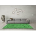 thumbnail image 3 of Ahgly Company Indoor Round Oriental Emerald Green Industrial Area Rugs, 4' Round, 3 of 4
