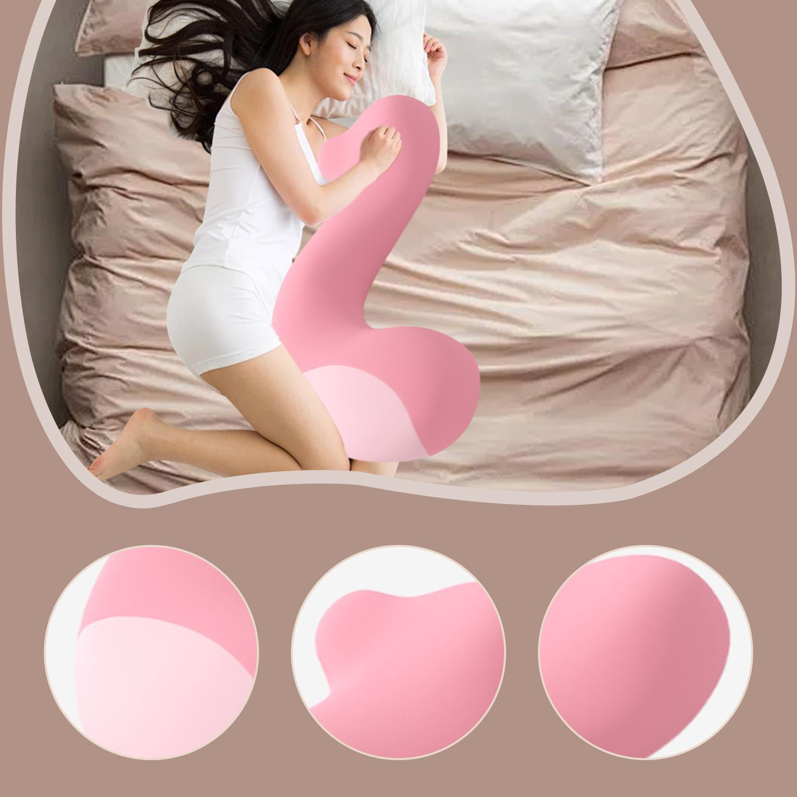 CarpNettore Long Body Pillow Multifunctional Memory Foam for Sofa Bedding Accessory Home Deep Pink
