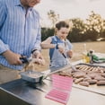 thumbnail image 2 of BBQ Skewer Set With Skewer Stand Campfire Meat Skewer Metal Skewer Grill With 360 Rotation Function Grill Kebab PP Long Skewer Kebab Campfire Or Grill Bowl, 2 of 8