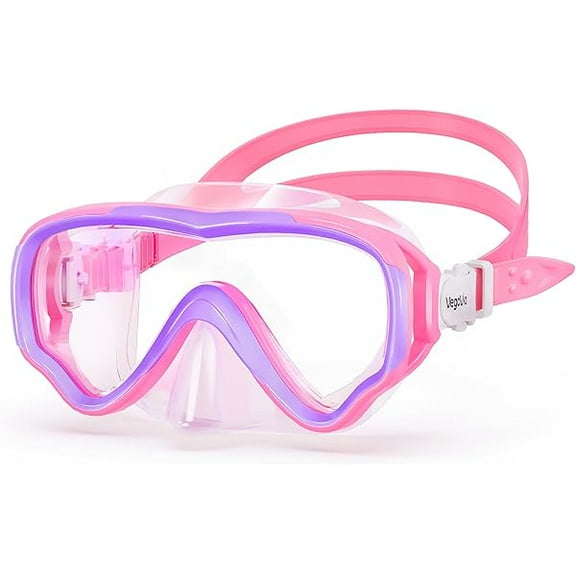 Kids Swim Goggles with Nose Cover, Anti Fog Wide View Clear Swim Mask for Kids Youth 3-15, Anti-Shattered No-leak