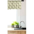 thumbnail image 3 of Ambesonne Hot Dog Valance Pack of 2, Vintage Style Food Drawing, 54"X12", Pale Khaki Dark Taupe, 3 of 3