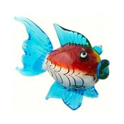 GC Home & Garden 3.75" Blue Blowfish Art Glass Animal Figurine