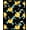 Black, Pattern 9, variant on ODIKA 8'x10' Washable Area Rug Music Vinyl Note Record Album Disc Motif Border Round Cd Themed for Living Room, Under Sectional, Family , Durable, Non-Slip