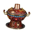 thumbnail image 4 of Siruishop Shabu Shabu Hot Pot Sturdy Stockpot Family Gathering Home Use Pot red, 4 of 8