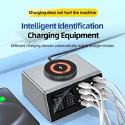 Wireless Charging Stand with Cable and Charger Magnetic wireless fast charging base, multifunctional interface charger