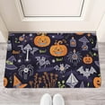 thumbnail image 2 of Evil Pumpkin Ghost Door Mat,Non-Slip Doormat Happy Halloween Mat 17x30 Inch Throw Rug for Room Winter Laundry, 2 of 6