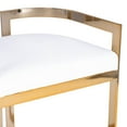 thumbnail image 3 of Butler Specialty Clarence Faux Leather Counter Stool In Gold And White, 3 of 7