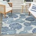 thumbnail image 3 of Nourison Garden Oasis Indoor/Outdoor Blue 4' x 6' Area Rug (4x6), 3 of 10