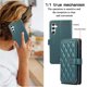 thumbnail image 4 of YEYKX Funda Tipo Billetera para Samsung Galaxy A34 5G 6,6 Pulgadas con Correa para Muñeca/hombro, 9 Ranuras para Tarjetas, Monedero con Cierre, Funda Cell Phone a Cuadros de Cuero de Lujo, 4 of 10