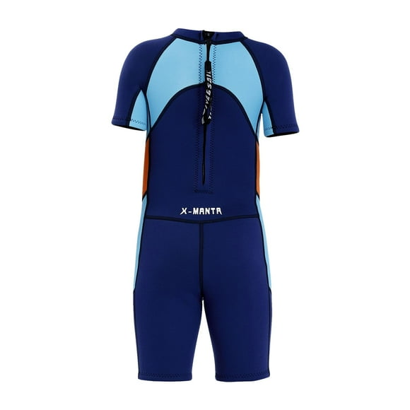 LOVIVER Combinaison Intégrale pour Garçons Enfants 2,5 mm Maillot de Bain à Manches Courtes Natation m m