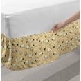 thumbnail image 2 of Sheep Bed Skirt, Repetitive Nursery Theme Herd Animals Fluffy Pattern, Elastic Bedskirt Dust Ruffle Wrap Around for Bedding Decor, 4 Sizes, Eggshell Dark Sepia, by Ambesonne, 2 of 2