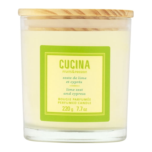 Fruits & Passion Cucina Lime Zest and Cypress Perfumed Candle 7.7 Ounces