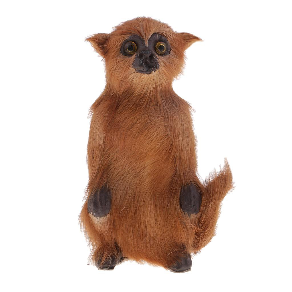 Realistic 10cm Tall Monkey Statue Figurine for Home Garden Outdoor Coutyard 