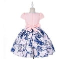 thumbnail image 3 of Cosplay Life Floral Dress For Girls and Young Adults Fashion Flower Waistline Kids Party Festival Dress Ages 5-9 Years Old (Blue, 8yrs), 3 of 3