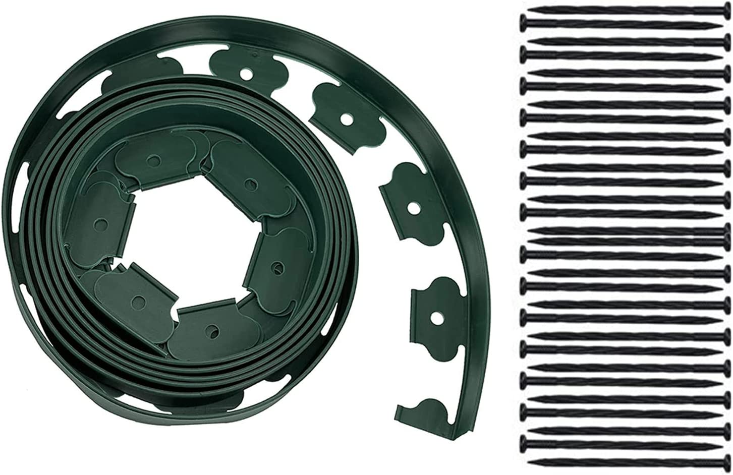 DancePeanut 16Ft Landscape Edging Kit, Tall Wall NoDig Lawn Edging