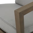 thumbnail image 4 of Remi Outdoor 6 Seater Acacia Wood Extended Chat Set, Gray, 4 of 12