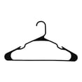 thumbnail image 4 of Mainstays Plastic Notched Adult Hangers for Any Clothing Type, Rich Black 50 Count, 4 of 4