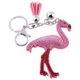 thumbnail image 2 of Elegante Llavero De Flamenco De Cristal Rosa, Colgante Para Bolso, Llavero Con Anilla De Regalo Con Borla, 2 of 7