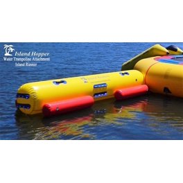 WOW Pontoon Zip Slide, 10.5ft x 33in x 54in, Blue & Orange