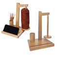 thumbnail image 2 of Yarn Holder for Knitting and Crocheting Wood Yarn Dispenser with Magnetic Twirling Mechanism and Slip Resistant Base, 2 of 5