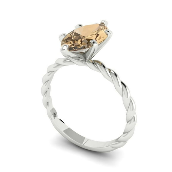 1.2ct Marquise Cut Yellow Crystal 18k Yellow Gold Engraving Statement Bridal Wedding Halo Designer Ring Size 10.75