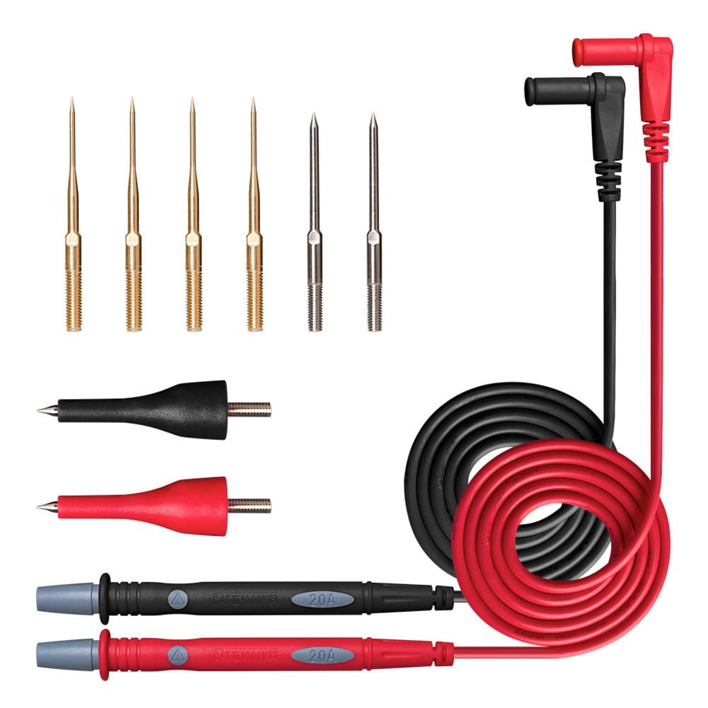 2pcs Universal Probe Needle Wire Cable Multimeter Multi Meter Tester Lead Kit 