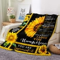 thumbnail image 2 of Sunflower Blanket Gifts for Mom Mothers Day Birthday Flower Floral Presents for Mother from Daughter Son Valentines Day Anniversary Thanksgiving Christmas Decor Soft Thtrow 50"x60", 2 of 6