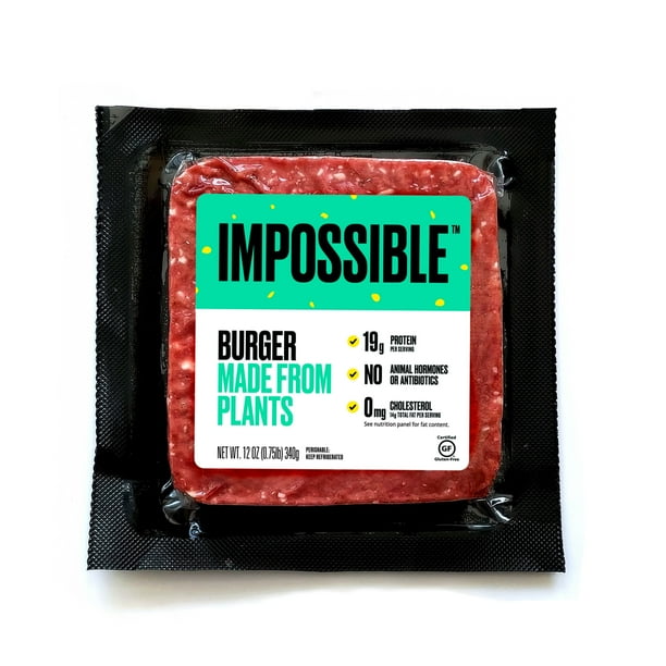 Impossible Foods, Plant Based, Ground, Brick, 12oz, (Fresh) Impossible Foods, Plant Based, Ground, Brick, 12oz, (Fresh)