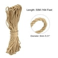 thumbnail image 2 of Uxcell Jute Twine 8mm, 164 Feet Long Brown Twine Rope for DIY Subjects, 2 of 5