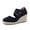 Black, variant on Chica Espadrille Wedge Sandals for Women Slip On Closed Toe Women Shoes with Elastic Straps and Stylish Everyday Comfort