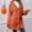 Orange, variant on Olyvenn Women Fleece Jacket Coat Button Up Sherpa Jacket with Hood Y2K Side Split Open Front Cardigan Coat Warm Winter Coats Orange M