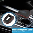 thumbnail image 2 of Gear Shifting Knob Cover Automatic Transmission Lever Trim for Mitsubishi Faux Leather Black Red, 2 of 6