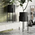 thumbnail image 1 of Aspire 7975 Jaxon Modern Planters Noir & Or - Ensemble de 2, 1 of 1