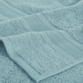 thumbnail image 3 of Trident Soft N Plush 2 Piece Cotton Highly Absorbent, Super Soft Bath Towel Set, Blue, 3 of 9