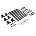 thumbnail image 3 of KOJEM Steel 3 Bars Van Roof Rack,750LBS Cargo Ladder Rack Compatible with Nissan NV Cargo Van High Roof Adjustable Length 65" Height 11" Not for NV200 Black, 3 of 9