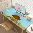 thumbnail image 4 of Hey Duggee-themed extra-large Non-Slip Base leather Desk Table mat—versatile for computer desks, dining tables, and more.12"x24"(30X60cm）, 4 of 6