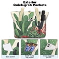 thumbnail image 2 of Tote Bag for Women - Cute Cactus Shoulder Bag - Large Utility Work Duffle Bag with Zipper Handbag for Travel, Work, Sprots, 2 of 5