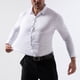 thumbnail image 5 of pstuiky camisas de manga larga para hombre, Camisa informal de manga larga con botones y elástico para hombre top de hombre l, 5 of 9