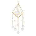 thumbnail image 2 of Carillón De Viento De Cristal Que Atrapa La Luna, Marco De Metal, Bola Puntiaguda, Flor De Cuentas (B), 2 of 4