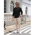 thumbnail image 6 of COOFANDY Men's Long-Sleeve Crewneck T-Shirt with Pocket, Casual Soft Stretch Tee, Casual Cotton Jersey, 6 of 8