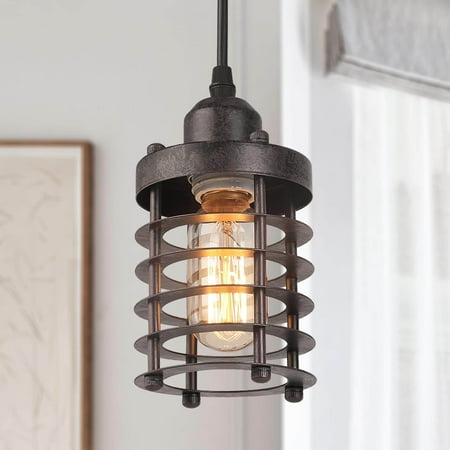 

LNC 1-Light Modern Farmhouse Retro Ceiling Fixtures/Vintage Chandelier/Industrial Pendant Light HomeDecor Lamp 4 D x 6.7 H