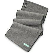 FACESOFT 2X Pro Charcoal Detox Sweat Towel - Double Activated Charcoal for Deeper Detox - Absorbent Cotton Exercise Towel - No Synthetic Microfibers - Sweat Towel for Gym and Sports - Beauty - 1 Pc