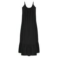 thumbnail image 4 of Plus Size Dress for Women Nightgowns Cotton Linen Fall Cute Slip Dress Sleeveless Flowy Swing Pajama Dress Sleepwear,S-3XL, 4 of 6
