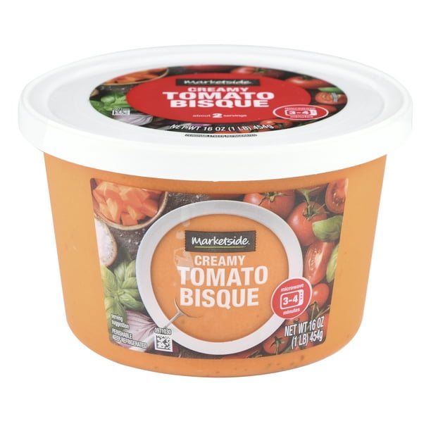 Marketside Creamy Tomato Bisque Fresh Deli Soup, 16 oz Cup